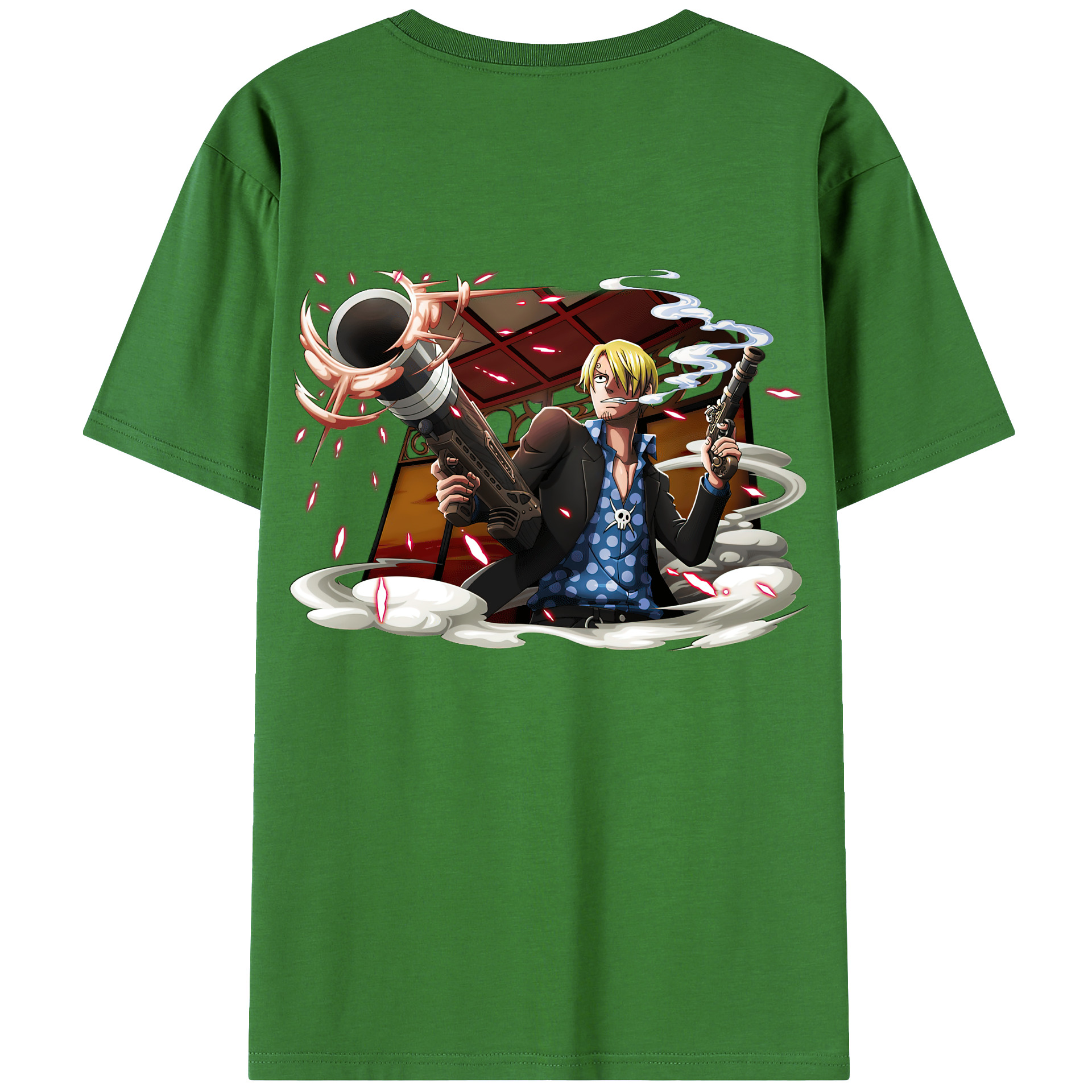 （画像用） ワンピース サンジ ONE PIECE Sanji レディース半袖Tシャツ(バックプリント)